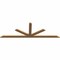 Ekena Millwork Saratoga Smooth Timber Gable Bracket, Western Red Cedar, 84"W x 28"H x 1 1/2"D x 3 1/2"F, 8/12 Pitch GBW084X28X0204SAR00SWR - alternate 4